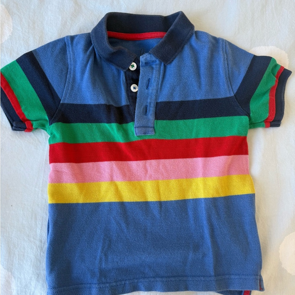 Boden Multicolor Striped Kids Polo Shirt